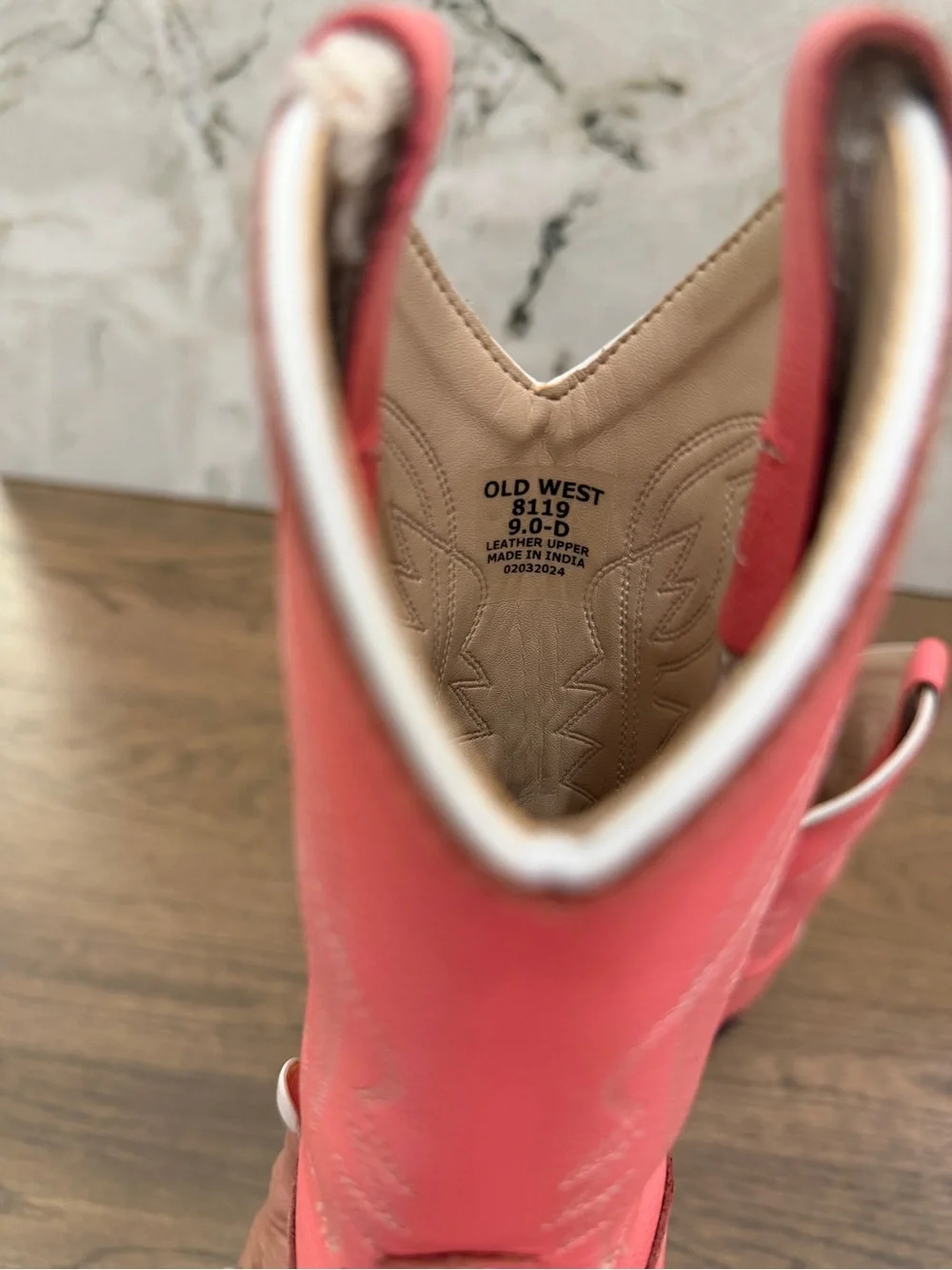Old West Pink Girls' Cowgirl Boots
